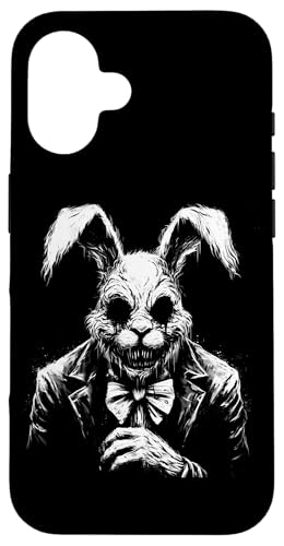 Gruseliger Goth Hase, Horror Hase, Weirdcore Hase Hülle für iPhone 16 von Gothic Tiere & Grunge Goth Geschenke