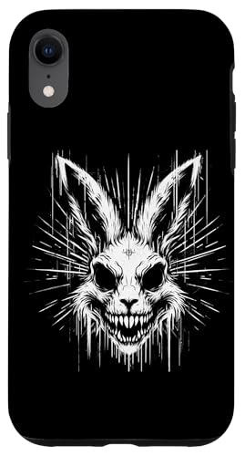 Gruseliger Goth Hase, Horror Hase, Weirdcore Hase Hülle für iPhone XR von Gothic Tiere & Grunge Goth Geschenke