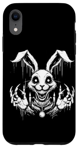 Gruseliger Goth Hase, Horror Hase, Weirdcore Hase Hülle für iPhone XR von Gothic Tiere & Grunge Goth Geschenke