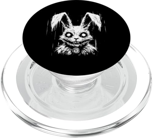 Gruseliger Goth Hase, Horror Hase, Weirdcore Hase PopSockets PopGrip für MagSafe von Gothic Tiere & Grunge Goth Geschenke