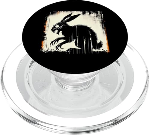 Gruseliger Goth Hase, Horror Hase, Weirdcore Hase PopSockets PopGrip für MagSafe von Gothic Tiere & Grunge Goth Geschenke