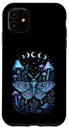 Mondphasen Mond Motte Pilze Cottagecore Mystische Hülle für iPhone 11 Mondphasen Mond Motte Pilze Cottagecore Mystische Hülle für iPhone 11 von Gothic