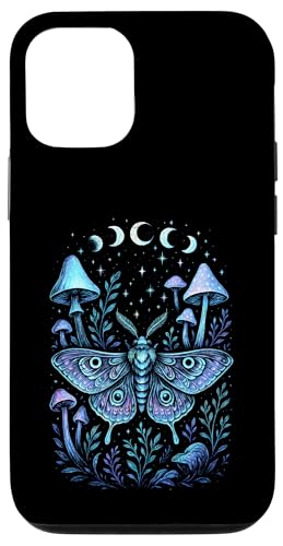 Mondphasen Mond Motte Pilze Cottagecore Mystische Hülle für iPhone 12/12 Pro Mondphasen Mond Motte Pilze Cottagecore Mystische Hülle für iPhone 12/12 Pro von Gothic