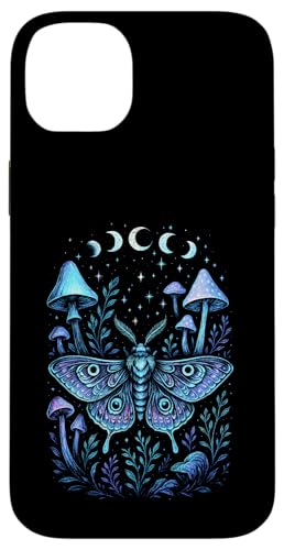 Mondphasen Mond Motte Pilze Cottagecore Mystische Hülle für iPhone 14 Plus Mondphasen Mond Motte Pilze Cottagecore Mystische Hülle für iPhone 14 Plus von Gothic