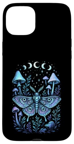 Mondphasen Mond Motte Pilze Cottagecore Mystische Hülle für iPhone 15 Plus Mondphasen Mond Motte Pilze Cottagecore Mystische Hülle für iPhone 15 Plus von Gothic
