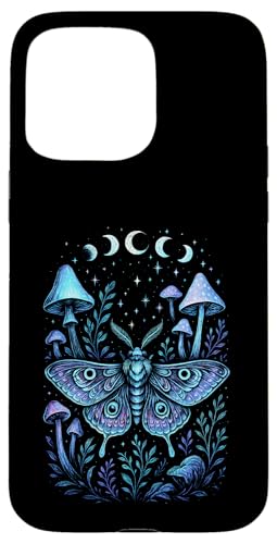 Mondphasen Mond Motte Pilze Cottagecore Mystische Hülle für iPhone 15 Pro Max Mondphasen Mond Motte Pilze Cottagecore Mystische Hülle für iPhone 15 Pro Max von Gothic