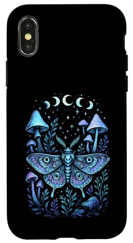 Mondphasen Mond Motte Pilze Cottagecore Mystische Hülle für iPhone X/XS Mondphasen Mond Motte Pilze Cottagecore Mystische Hülle für iPhone X/XS von Gothic