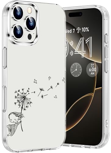 für iPhone 16 Pro Hülle Silikon Transparent Handyhülle Durchsichtig für iPhone 16 Pro Crystal Clear Case Tasche Dünn Weich TPU für iPhone 16 Pro Slim Cover Cute Motive Stoßfest Schutzhülle 5G von Gotivi