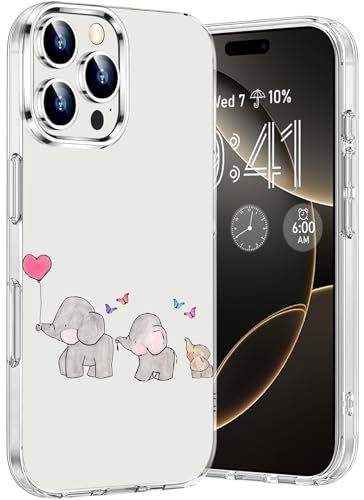 für iPhone 16 Pro Hülle Silikon Transparent Handyhülle Durchsichtig für iPhone 16 Pro Crystal Clear Case Tasche Dünn Weich TPU für iPhone 16 Pro Slim Cover Cute Motive Stoßfest Schutzhülle 5G von Gotivi
