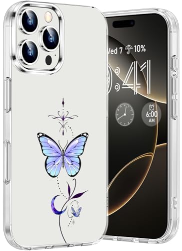 für iPhone 16 Pro Hülle Silikon Transparent Handyhülle Durchsichtig für iPhone 16 Pro Crystal Clear Case Tasche Dünn Weich TPU für iPhone 16 Pro Slim Cover Cute Motive Stoßfest Schutzhülle 5G von Gotivi