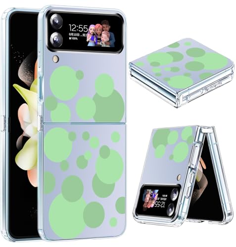 Crystal Clear Z Flip 4 Hülle Silikon Transparent Handyhülle für Samsung Galaxy Z Flip 4 Durchsichtig Tasche Dünn Weich TPU Galaxy Z Flip 4 Slim Case Cover Cute Muster Stoßfest Schutzhülle (E) von Gotivi