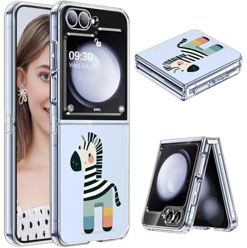 Für Samsung Z Flip 5 Hülle Slim Case Crystal Clear für Samsung Galaxy Z Flip 5 5G Ultra Dünn Weich TPU Z Flip 5 Handyhülle Anti-Scratch Transparent Stoßfest Schutzhülle (F) von Gotivi