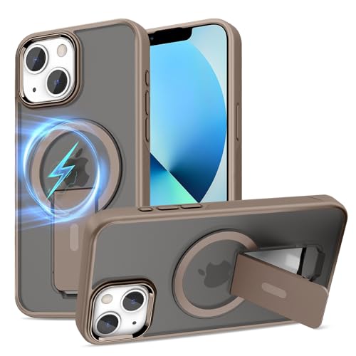 Gotivi für iPhone 13/für iPhone 14 Hülle Magnet Ständer Handyhülle für iPhone 13 Magnetisch Case mit Mag-Safe Halter TPU Silikon Bumper Stoßfest Kratzfeste Schutzhülle Matt Cover 5G (Wüstenfarbe) Gotivi für iPhone 13/für iPhone 14 Hülle Magnet Ständer Handyhülle für iPhone 13 Magnetisch Case mit Mag-Safe Halter TPU Silikon Bumper Stoßfest Kratzfeste Schutzhülle Matt Cover 5G (Wüstenfarbe) von Gotivi