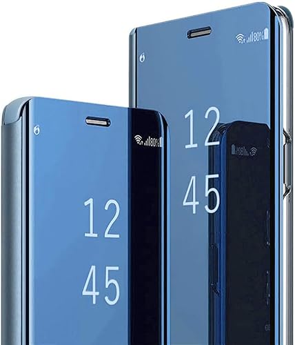 S20 Plus Hülle Clear View Handyhülle für Samsung Galaxy S20 Plus Spiegel Klappbar Schutzhülle 360 Grad Galaxy S20 Plus Flip Case Original Leder Klapphülle Handytasche Hard PC Ständer Cover (Blau) S20 Plus Hülle Clear View Handyhülle für Samsung Galaxy S20 Plus Spiegel Klappbar Schutzhülle 360 Grad Galaxy S20 Plus Flip Case Original Leder Klapphülle Handytasche Hard PC Ständer Cover (Blau) von Gotivi