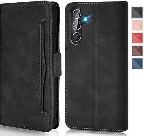 S24 FE Hülle Lederhülle Handyhülle für Samsung S24 FE 5G Handytasche Flip Case Cover für Samsung Galaxy S24 FE 5G Schutzhülle Klappbar 360 Grde Stoßfest Premium Klapphülle Kartenfach 5G (Schwarz) S24 FE Hülle Lederhülle Handyhülle für Samsung S24 FE 5G Handytasche Flip Case Cover für Samsung Galaxy S24 FE 5G Schutzhülle Klappbar 360 Grde Stoßfest Premium Klapphülle Kartenfach 5G (Schwarz) von Gotivi