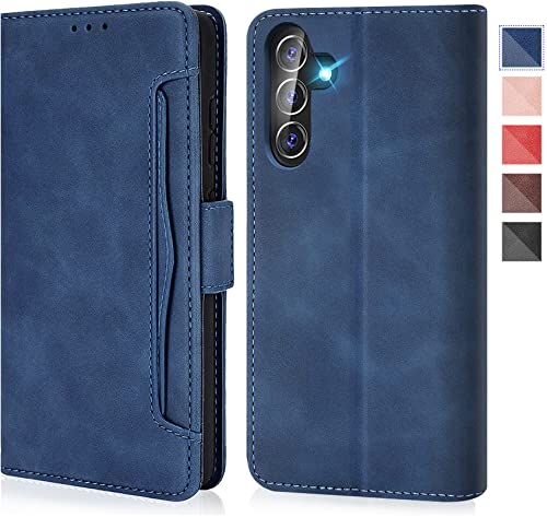 S24 FE Hülle Lederhülle Handyhülle für Samsung S24 FE 5G Handytasche Flip Case Cover für Samsung Galaxy S24 FE 5G Schutzhülle Klappbar 360 Grde Stoßfest Premium Klapphülle Kartenfach 5G (Blau) S24 FE Hülle Lederhülle Handyhülle für Samsung S24 FE 5G Handytasche Flip Case Cover für Samsung Galaxy S24 FE 5G Schutzhülle Klappbar 360 Grde Stoßfest Premium Klapphülle Kartenfach 5G (Blau) von Gotivi