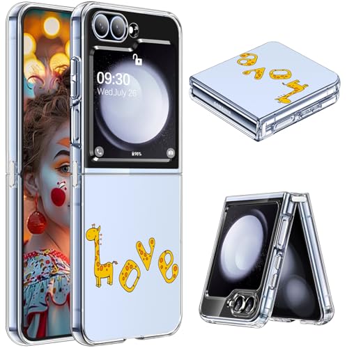 Samsung Z Flip 5 Hülle Slim Case Crystal Clear für Samsung Galaxy Z Flip 5 5G Ultra Dünn Soft TPU Z Flip 5 Handyhülle Anti-Scratch Transparent Stoßfest Schutzhülle (E) von Gotivi