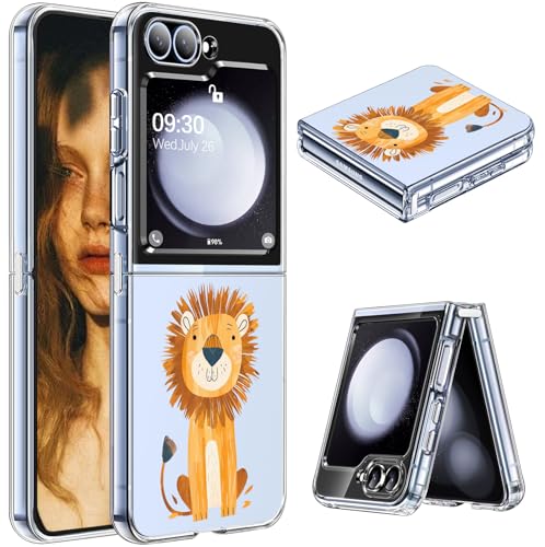 Samsung Z Flip 5 Hülle Slim Case Crystal Clear für Samsung Galaxy Z Flip 5 5G Ultra Dünn Weich TPU Z Flip 5 Handyhülle Anti-Scratch Transparent Stoßfest Schutzhülle (A) von Gotivi