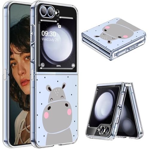 Samsung Z Flip 5 Hülle Slim Case Crystal Clear für Samsung Galaxy Z Flip 5 5G Ultra Dünn Weich TPU Z Flip 5 Handyhülle Anti-Scratch Transparent Stoßfest Schutzhülle (D) von Gotivi