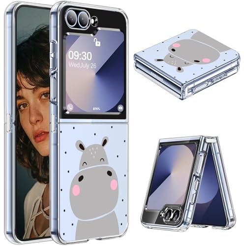 Samsung Z Flip 6 Hülle Slim Case Crystal Clear für Samsung Galaxy Z Flip 6 5G Ultra Dünn Weich TPU Z Flip 6 Handyhülle Anti-Scratch Transparent Stoßfest Schutzhülle (D) von Gotivi