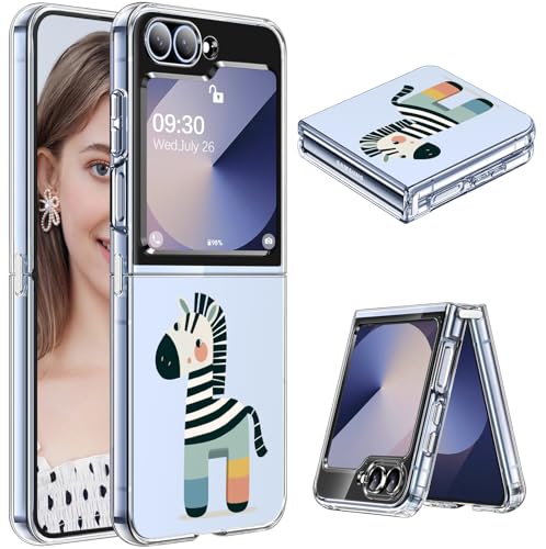Samsung Z Flip 6 Hülle Slim Case Crystal Clear für Samsung Galaxy Z Flip 6 5G Ultra Dünn Weich TPU Z Flip 6 Handyhülle Anti-Scratch Transparent Stoßfest Schutzhülle (F) von Gotivi