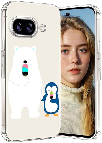 für Google Pixel 9a Hülle Slim Case Crystal Clear für Google Pixel 9a Ultra Dünn Weich TPU Handyhülle Anti-Scratch Transparent Stoßfest Schutzhülle (A) von Gotivi