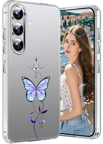 für Samsung A56 Hülle Silikon Transparent Handyhülle Durchsichtig für Samsung GalaxyA56 Crystal Clear Case Tasche Dünn Weich TPU A56 5G Slim Cover Cute Motive Stoßfest Schutzhülle (D) von Gotivi