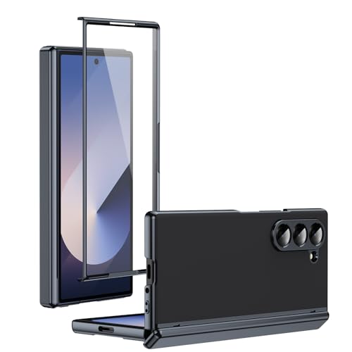 für Samsung Galaxy Z Fold 5 Hülle mit Displayschutz, Scharnierschutz Handyhülle für Samsung Z Fold 5 5G Schutzhülle Hart PC Case Cover 360 Grad Stoßfest Slim Fit All Inclusive Design Hüllen (Schwarz) für Samsung Galaxy Z Fold 5 Hülle mit Displayschutz, Scharnierschutz Handyhülle für Samsung Z Fold 5 5G Schutzhülle Hart PC Case Cover 360 Grad Stoßfest Slim Fit All Inclusive Design Hüllen (Schwarz) von Gotivi