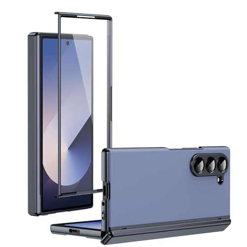 für Samsung Galaxy Z Fold 5 Hülle mit Displayschutz, Scharnierschutz Handyhülle für Samsung Z Fold 5 5G Schutzhülle Hart PC Case Cover 360 Grad Stoßfest Slim Fit All Inclusive Design Hüllen (Blau) für Samsung Galaxy Z Fold 5 Hülle mit Displayschutz, Scharnierschutz Handyhülle für Samsung Z Fold 5 5G Schutzhülle Hart PC Case Cover 360 Grad Stoßfest Slim Fit All Inclusive Design Hüllen (Blau) von Gotivi