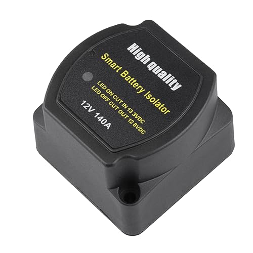 Gotoger Smart Isolator mit Batterien, 12 V, 140 A, Spannungsempfindliches Geteiltes Laderelais VSR, Autozubehörteile, Relais VSR für Wohnmobile von Gotoger