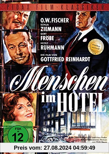 Menschen im Hotel - Ausgezeichnete Verfilmung des Weltbestsellers mit Heinz Rühmann, Gert Fröbe und O.W. Fischer (Pidax Film-Klassiker) von Gottfried Reinhardt