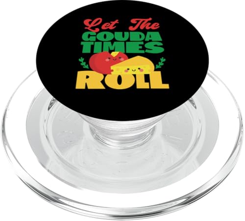 Gouda-Käse: Let The Gouda Times Roll PopSockets PopGrip für MagSafe Gouda-Käse: Let The Gouda Times Roll PopSockets PopGrip für MagSafe von Gouda Cheese Appreciation Designs