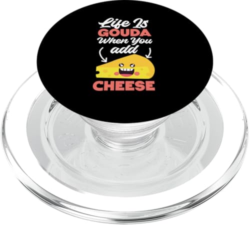 Gouda-Käse: Life Is Gouda When You Add Cheese PopSockets PopGrip für MagSafe Gouda-Käse: Life Is Gouda When You Add Cheese PopSockets PopGrip für MagSafe von Gouda Cheese Appreciation Designs