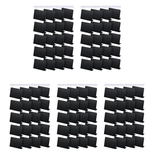Goufride 100 StüCk 4 X 3 Mini-Tafel-Tisch-Zelt-Zeichen-Tafel-Buffet-Tags Lebensmitteletikett für Party-Tischtafel- von Goufride