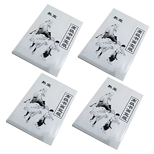 Goufride 120 Blatt Weißes Malpapier Papier Reispapier Chinesische Malerei und Kalligraphie 36cm x 25cm von Goufride