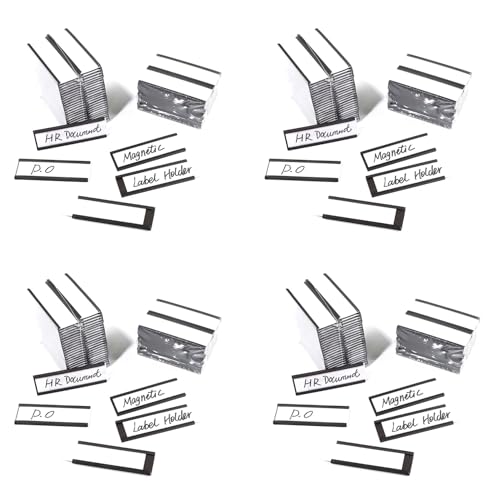 Goufride 120 StüCk Magnet Etiketten Halter, und Ticket Halter, Halter für die Organisation Von Metall Regal Etiketten, WeißE Tafel Goufride 120 StüCk Magnet Etiketten Halter, und Ticket Halter, Halter für die Organisation Von Metall Regal Etiketten, WeißE Tafel von Goufride