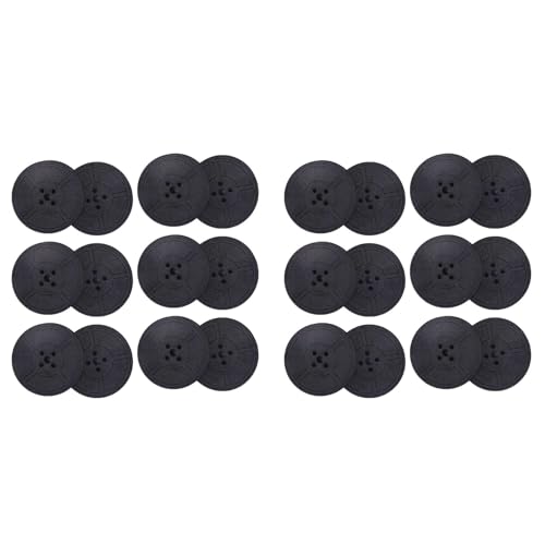 Goufride 12Pack Schreibmaschine Farbe Band Twin Spool Schreibmaschine Farbband Doppel Spule Färben Pack Tinte Teil für die Meisten Schreibmaschinen (Schwarz) von Goufride