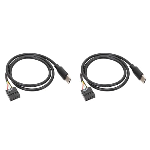 Goufride 2 StüCk USB 9Pin auf USB Typ C Kabel für Computer Motherboard zu USBC SekundäRbildschirm PC LCD Bildschirm 9Pin USB Kabel Adapter Goufride 2 StüCk USB 9Pin auf USB Typ C Kabel für Computer Motherboard zu USBC SekundäRbildschirm PC LCD Bildschirm 9Pin USB Kabel Adapter von Goufride