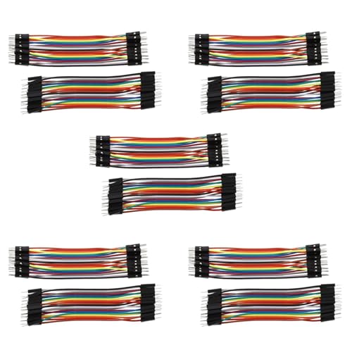 Goufride 200Stück 10cm Breadboard Steckbruecken Drahtbruecken Stecker Male to Male Jumper Wires Kabel Goufride 200Stück 10cm Breadboard Steckbruecken Drahtbruecken Stecker Male to Male Jumper Wires Kabel von Goufride