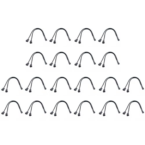 Goufride 20X 1 Bis 2 Poliges Geflochtenes Kabel Y Splitter 3/4 Pin PWM Stecker LüFter Computer PC PC LüFter VerläNgerungs Adapter Kabel Goufride 20X 1 Bis 2 Poliges Geflochtenes Kabel Y Splitter 3/4 Pin PWM Stecker LüFter Computer PC PC LüFter VerläNgerungs Adapter Kabel von Goufride