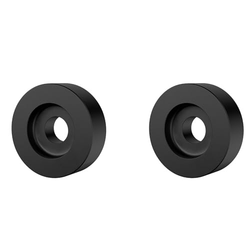 Goufride 2X Aluminium-45-RPM-Plattenspieler-Adapter für 7-Vinyl SL1200-Serie LP-Vinyl-Plattenspieler-ZubehöR, Schwarz Goufride 2X Aluminium-45-RPM-Plattenspieler-Adapter für 7-Vinyl SL1200-Serie LP-Vinyl-Plattenspieler-ZubehöR, Schwarz von Goufride