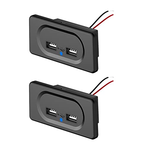 Goufride 2X Fahrzeug DC5V / 3.1A Dual USB Ports Ladebuchse Modifikation Zubehör für Auto Camping Boot Wohnmobil Wohnwagen Goufride 2X Fahrzeug DC5V / 3.1A Dual USB Ports Ladebuchse Modifikation Zubehör für Auto Camping Boot Wohnmobil Wohnwagen von Goufride