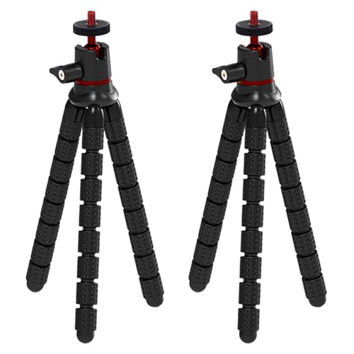 Goufride 2X Flexibles Universelles Live-Broadcast-Stativ Einbeinstativ Digitalkamera DV-Stativhalter Octopus für Action-Kameras von Goufride