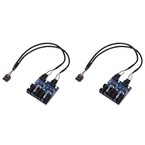 Goufride 2X Motherboard USB 9Pin Kopfzeile 1 Bis 4 Splitter Anschluss Multiplier 30Cm Verlängerungs Kabel Goufride 2X Motherboard USB 9Pin Kopfzeile 1 Bis 4 Splitter Anschluss Multiplier 30Cm Verlängerungs Kabel von Goufride