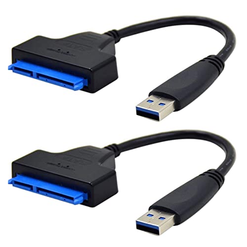 Goufride 2X USB 3.0 zu SATA Adapterkabel für 2,5 SSD/HDD Laufwerke - SATA zu USB 3.0 Externer Konverter und Kabel Goufride 2X USB 3.0 zu SATA Adapterkabel für 2,5 SSD/HDD Laufwerke - SATA zu USB 3.0 Externer Konverter und Kabel von Goufride