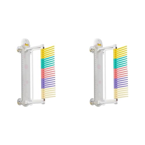 Goufride 2X Vertikaler Sprungtester für Kinder, Cartoon-Ente, Wandmontierter Vertikaler Sprungtrainer, ZurüCksetzbares Vertikales Sprungmesswerkzeug von Goufride