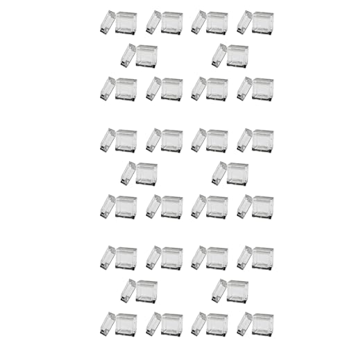 Goufride 30 StüCk Acryl-Box-Tabletts für 0,39 10 mm Elements-WüRfel, Transparente HüLle, Periodensystem-Halterung für Elements-Sammlungen von Goufride