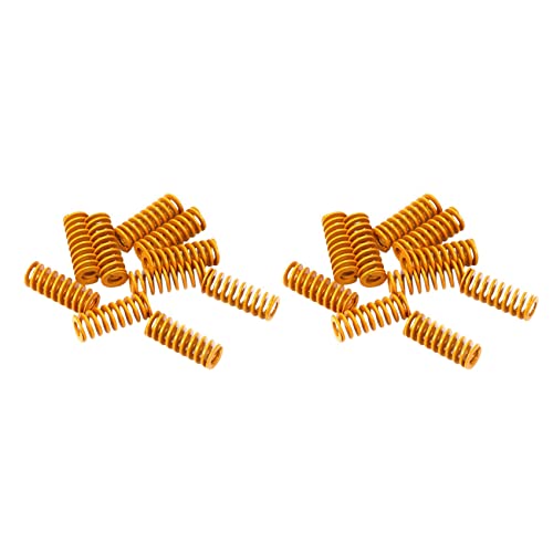 Goufride 3D Drucker Heizbett Nivellierungs 8X20mm Kompression Gelb für 2 3 Pro -10S PRO Hotbed (20 Stücke) von Goufride
