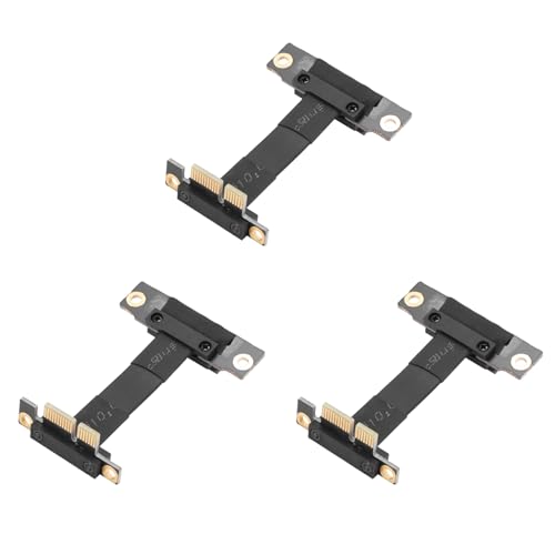 Goufride 3X PCIE X1 Riser Kabel Dual 90 Grad Recht Winkliges PCIe 3.0 X1 Bis X1 Verlängerung Kabel 8 Gbit/S PCI Express 1X Riser Karte 5 cm Goufride 3X PCIE X1 Riser Kabel Dual 90 Grad Recht Winkliges PCIe 3.0 X1 Bis X1 Verlängerung Kabel 8 Gbit/S PCI Express 1X Riser Karte 5 cm von Goufride
