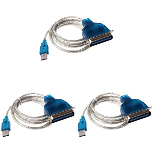 Goufride 3X USB auf Parallel IEEE 1284 Drucker Adapter Kabel PC (Verbinden Sie Ihren Alten Parallel-Drucker mit Einem USB-Port) von Goufride